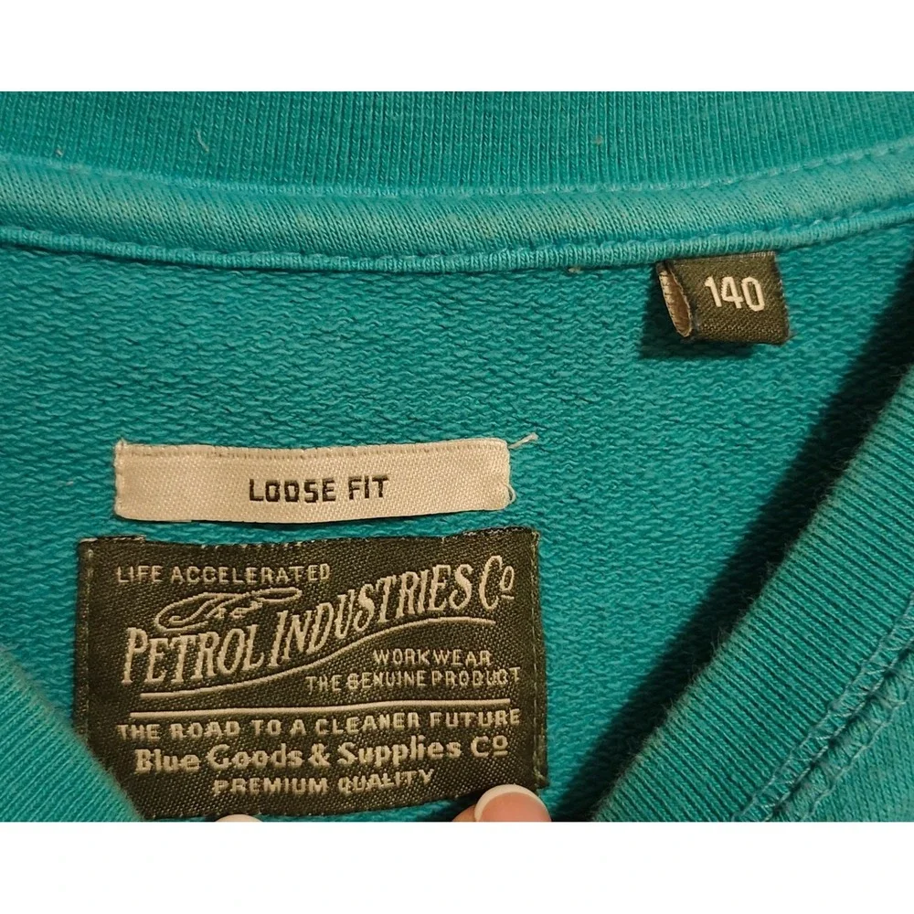 Petrol Industries Co Kids Coyote Classic Parts Moto V8 Sweatshirt Teal Size 140